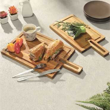 SQUARE HANDLE FOOD TRAY 45CM