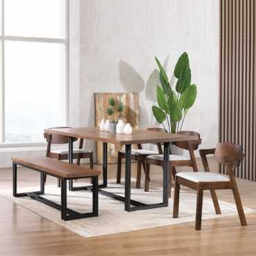 DL RUBBERWOOD DINING SET